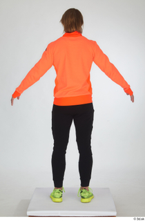 Erling black tracksuit dressed orange long sleeve t shirt sports…